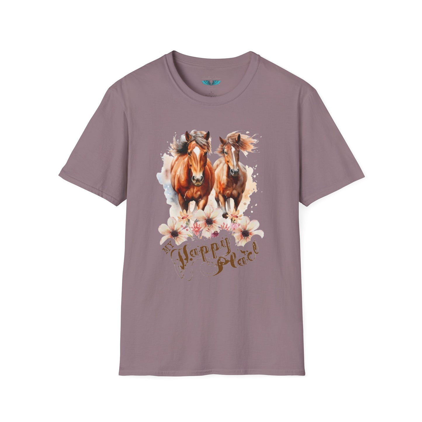 My Happy Place - Horses and Wildflowers Graphic Tee