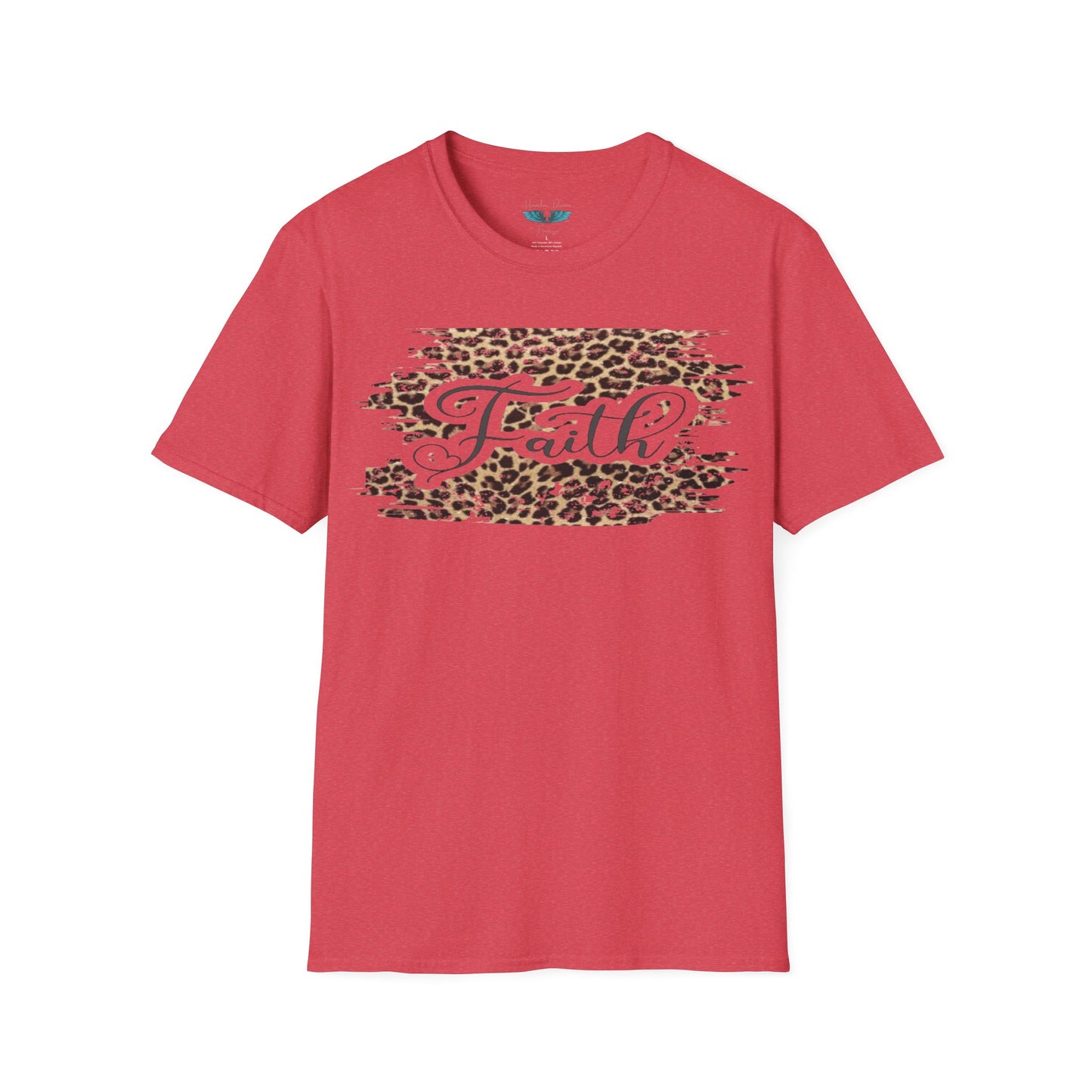 Faith Leopard Print Women's Faith Based Graphic Tees