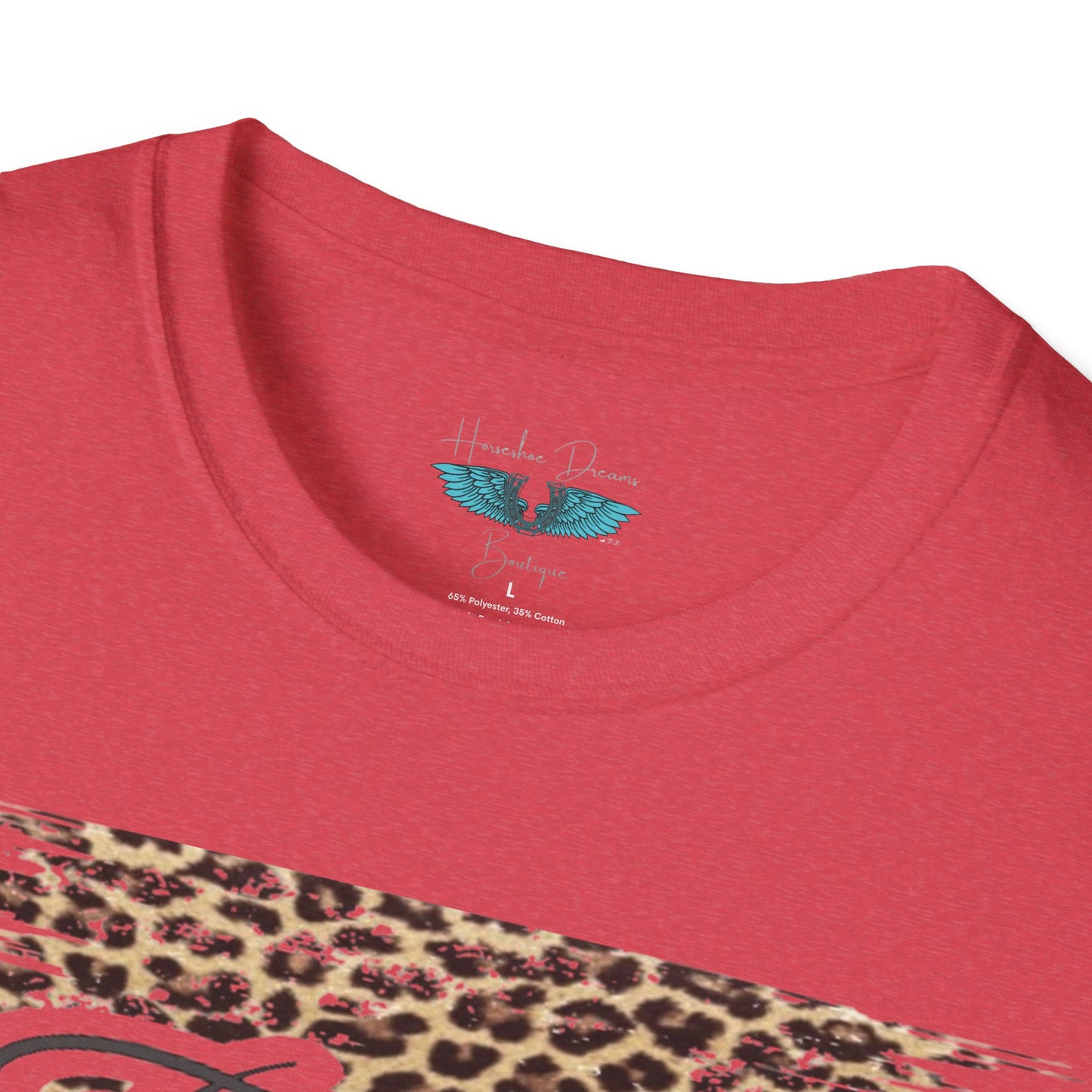 Faith Leopard Print Women's Faith Based Graphic Tees