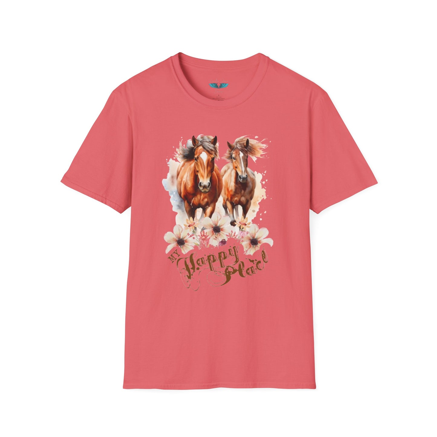 My Happy Place - Horses and Wildflowers Graphic Tee