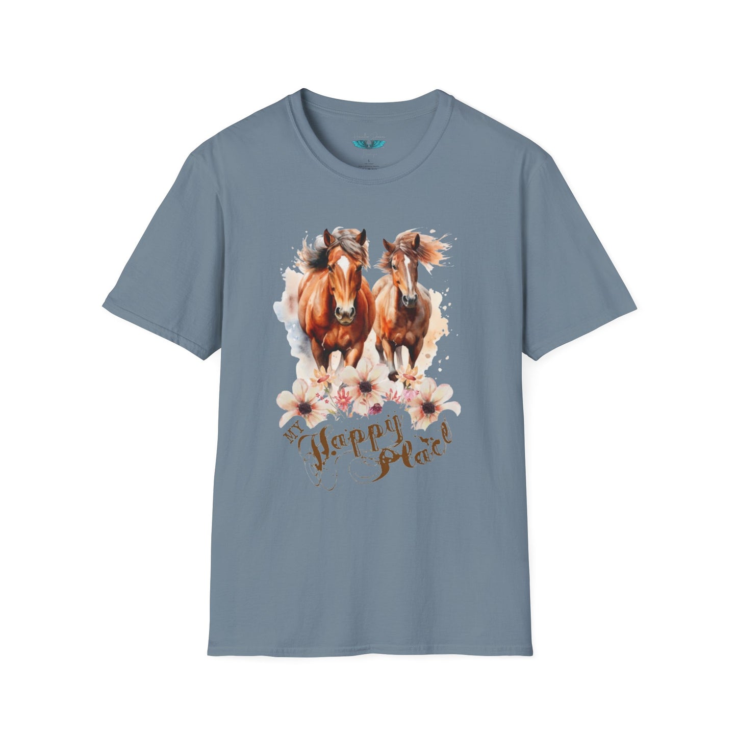 My Happy Place - Horses and Wildflowers Graphic Tee