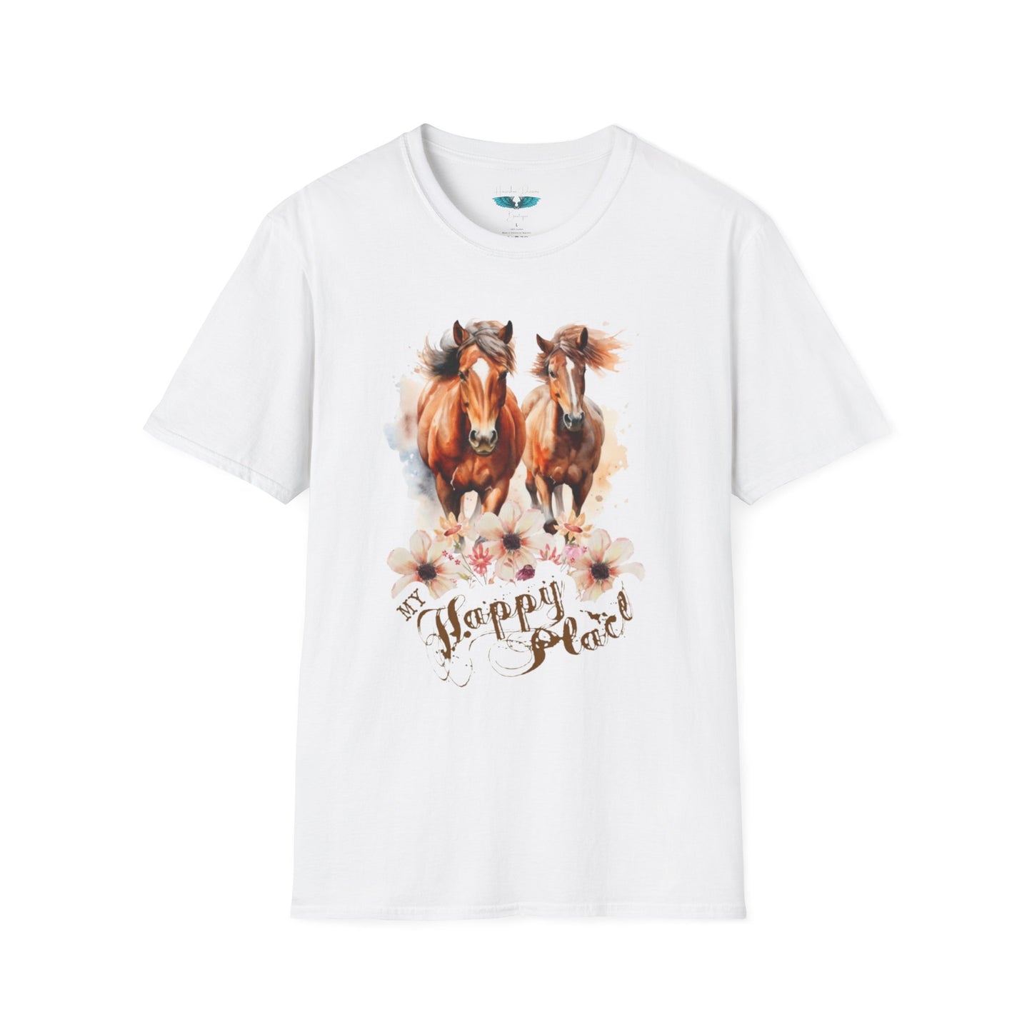 My Happy Place - Horses and Wildflowers Graphic Tee