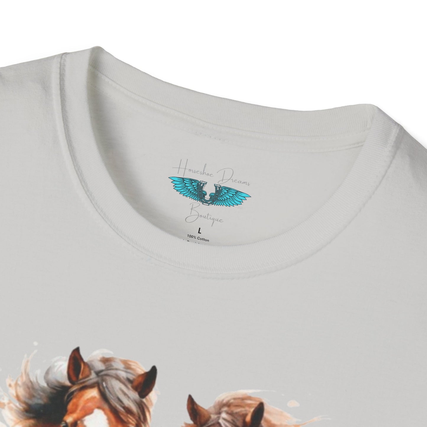 My Happy Place - Horses and Wildflowers Graphic Tee