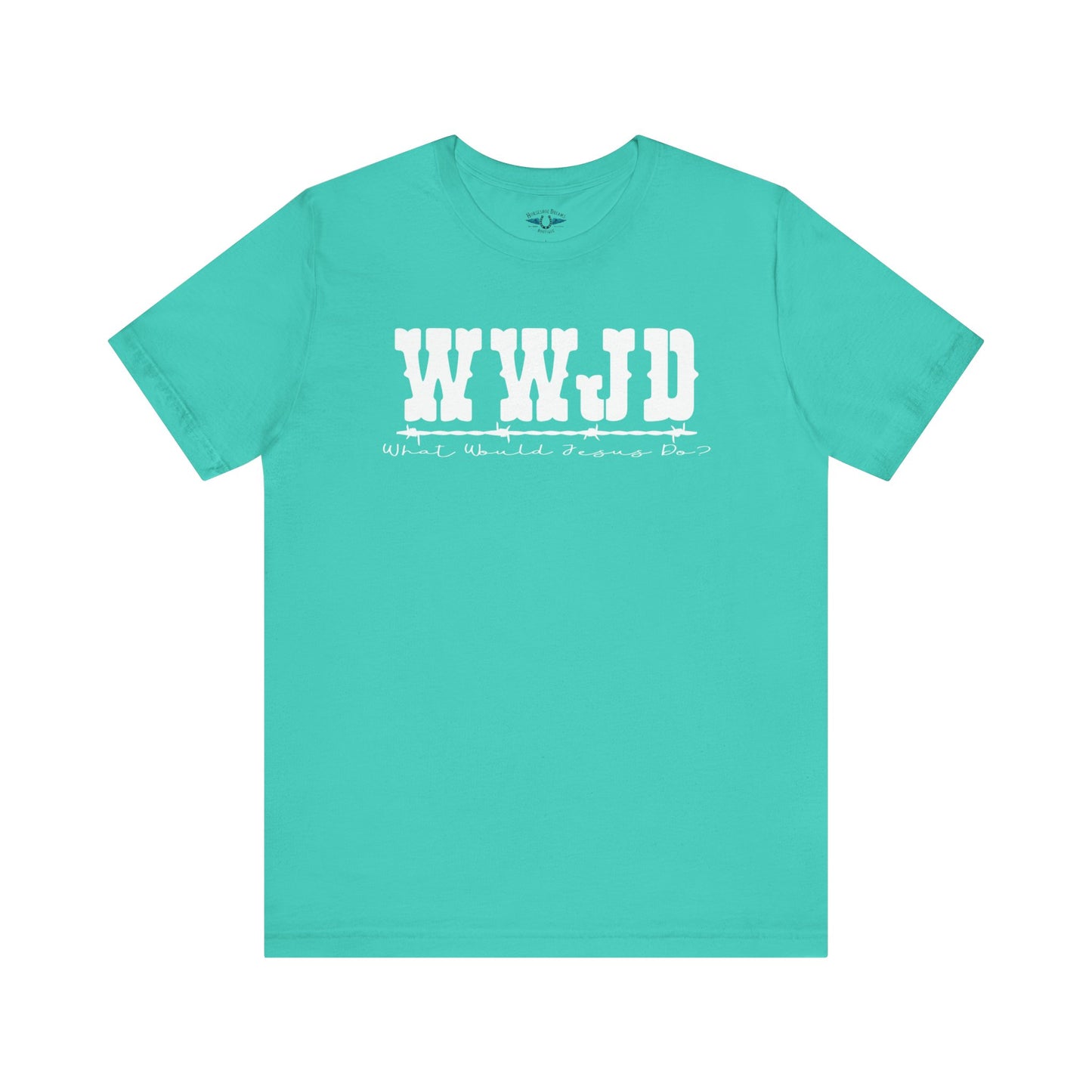 WWJD Inspirational Unisex Tee, Christian T-Shirt, Motivational Gift, Casual Wear, Faith-Based Apparel