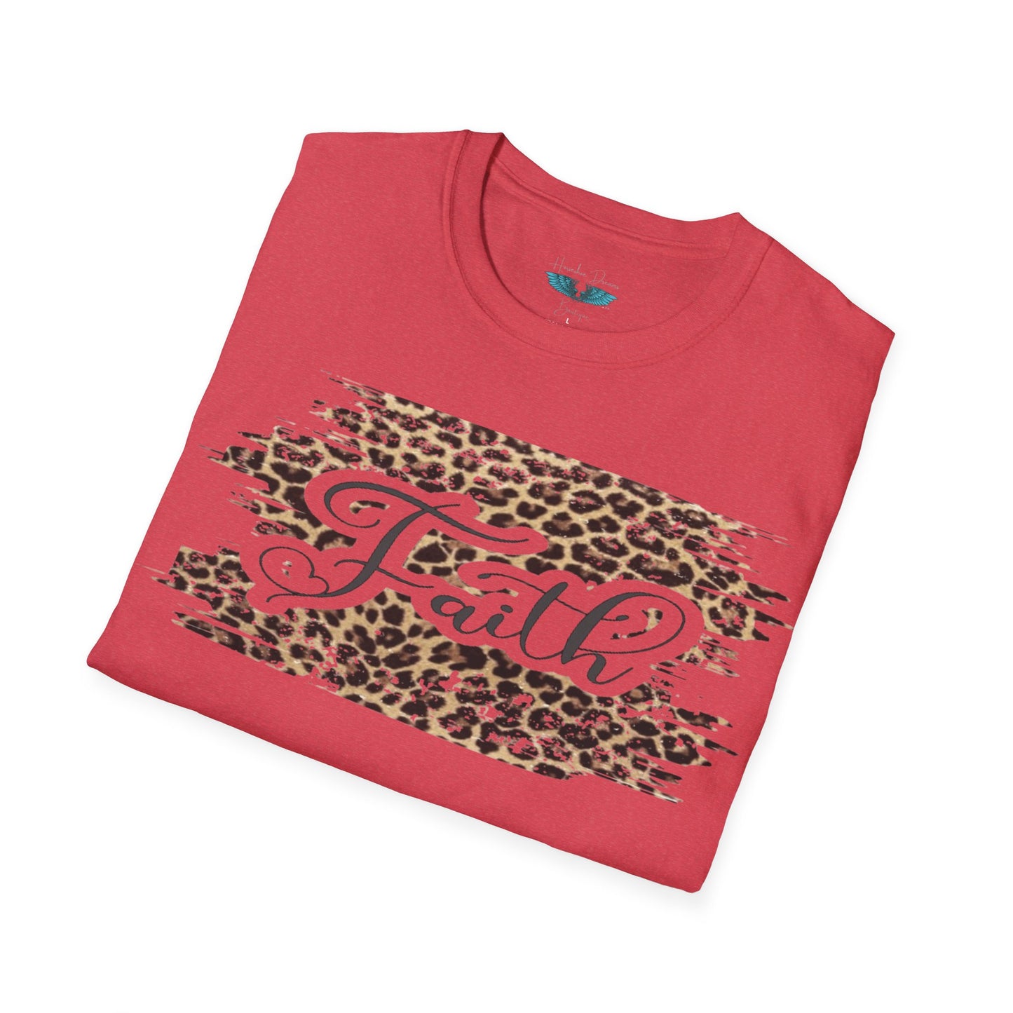 Faith Leopard Print Women's Faith Based Graphic Tees