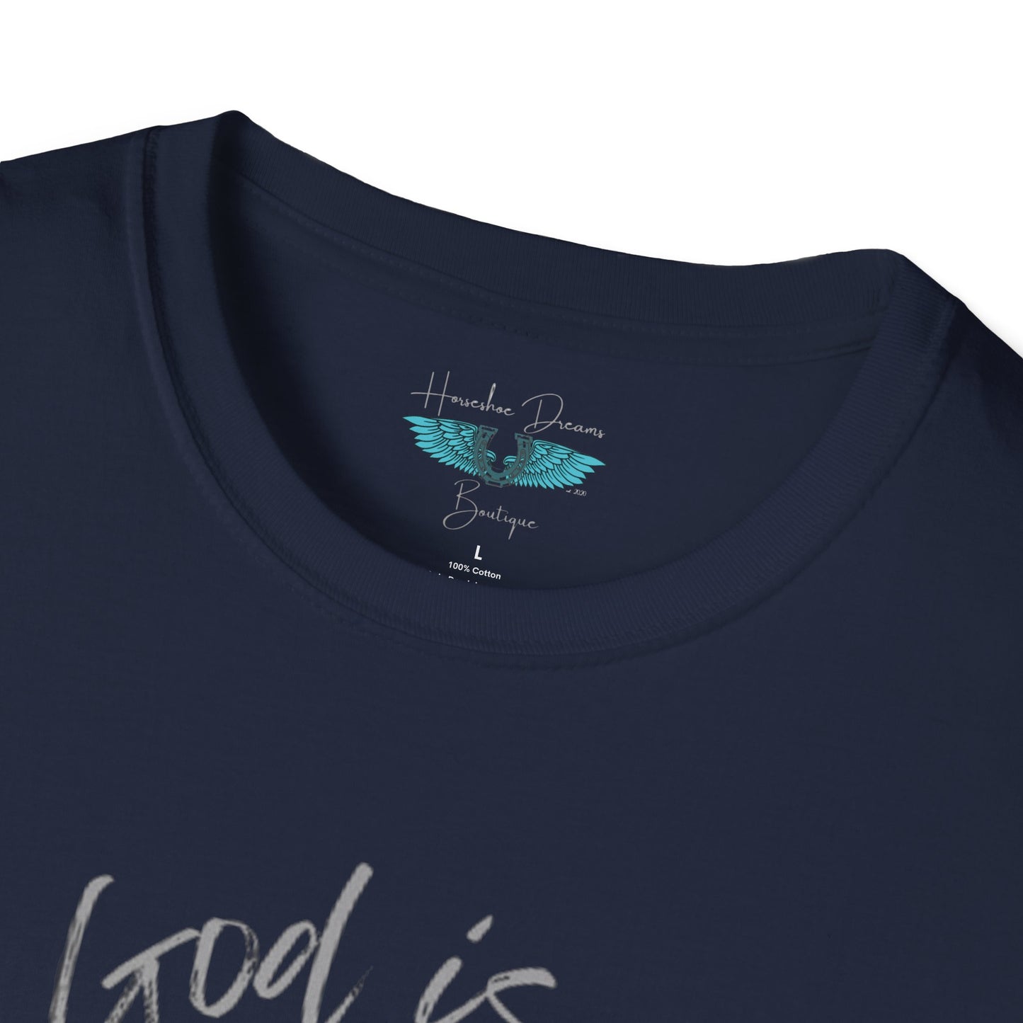 God Is In My Story Women's Unisex Softstyle Faith based Graphic T-Shirt