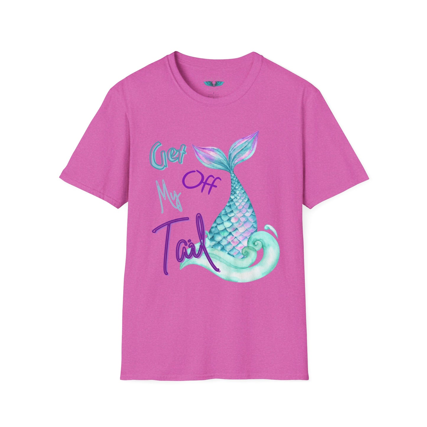 Get Off My Tail - Mermaid Tail Unisex Softstyle Graphic Tee