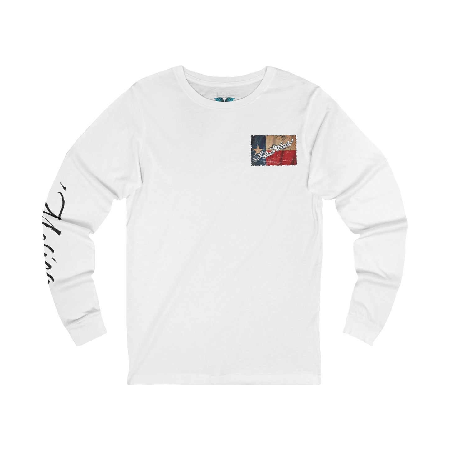 Texas/'Merica(black font) 2nd Amendment , Unisex Jersey Long Sleeve Tee