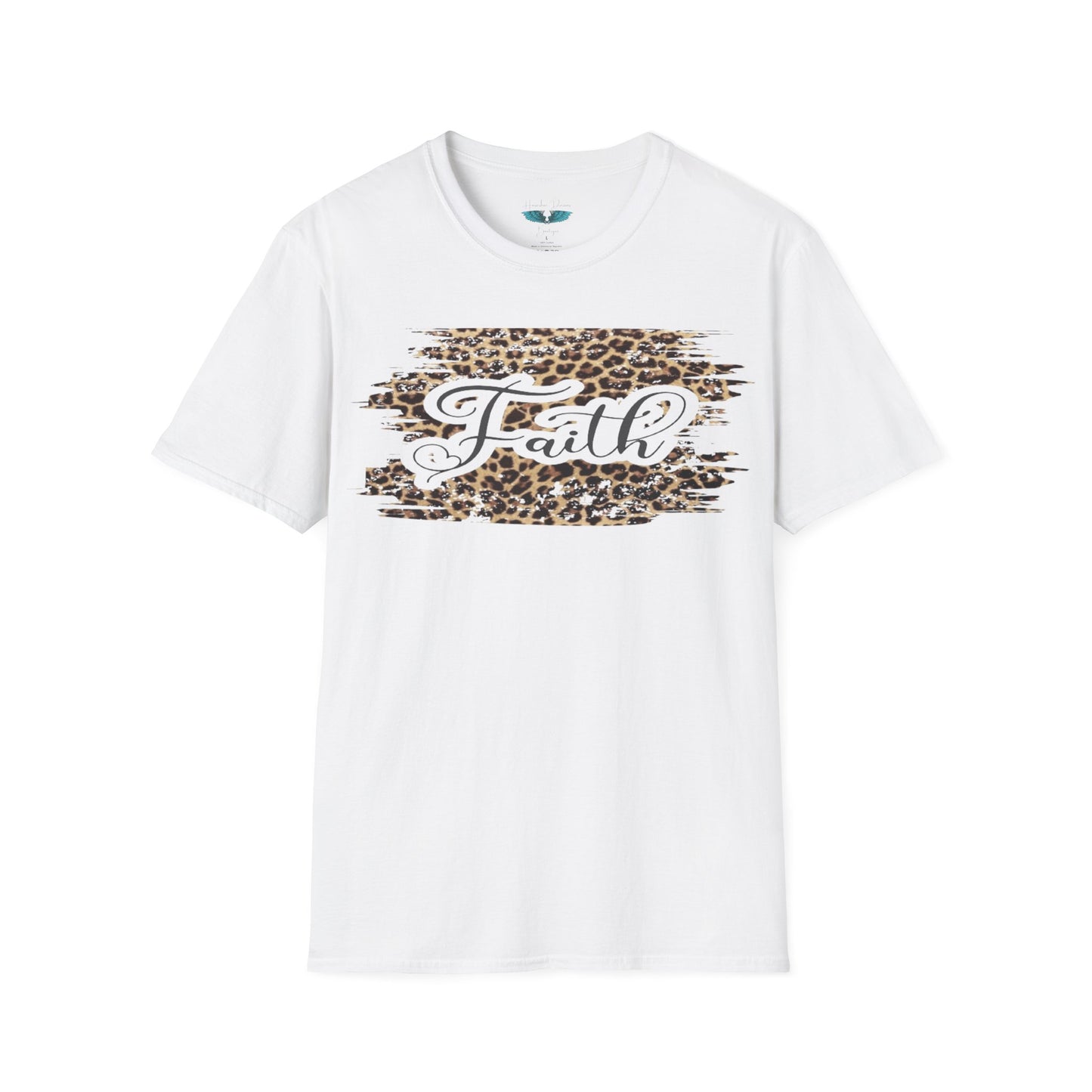 Faith Leopard Print Women's Faith Based Graphic Tees