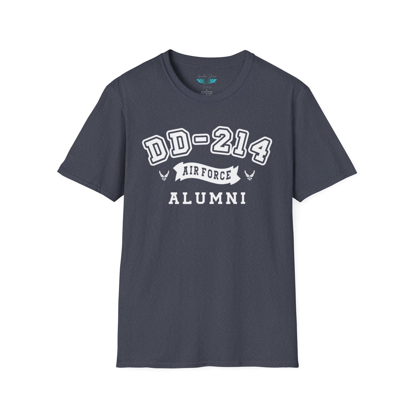 Airforce Alumni Women's Softstyle T-Shirt - Retired Graphic Tee White Text