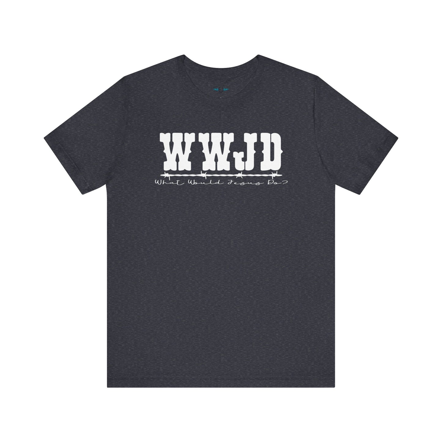 WWJD Inspirational Unisex Tee, Christian T-Shirt, Motivational Gift, Casual Wear, Faith-Based Apparel