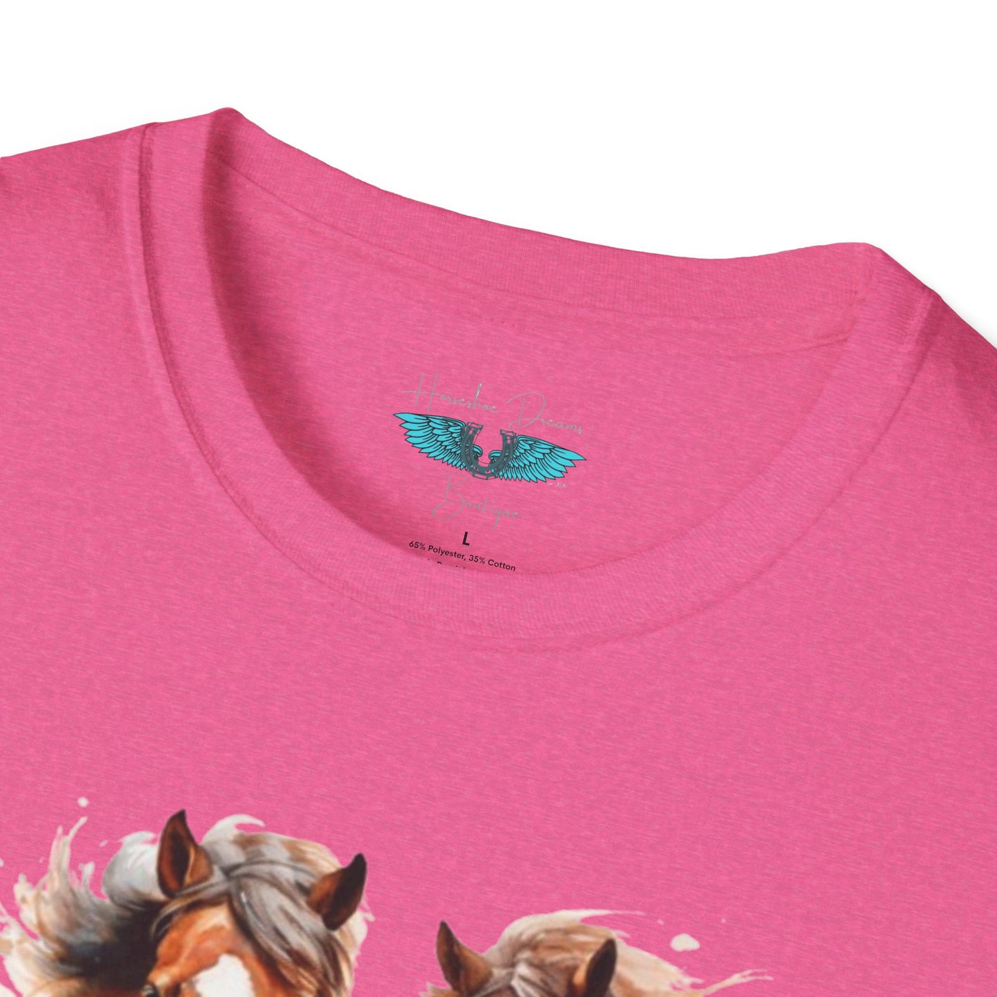 My Happy Place - Horses and Wildflowers Graphic Tee