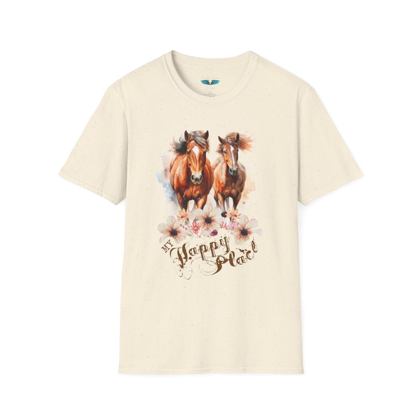 My Happy Place - Horses and Wildflowers Graphic Tee