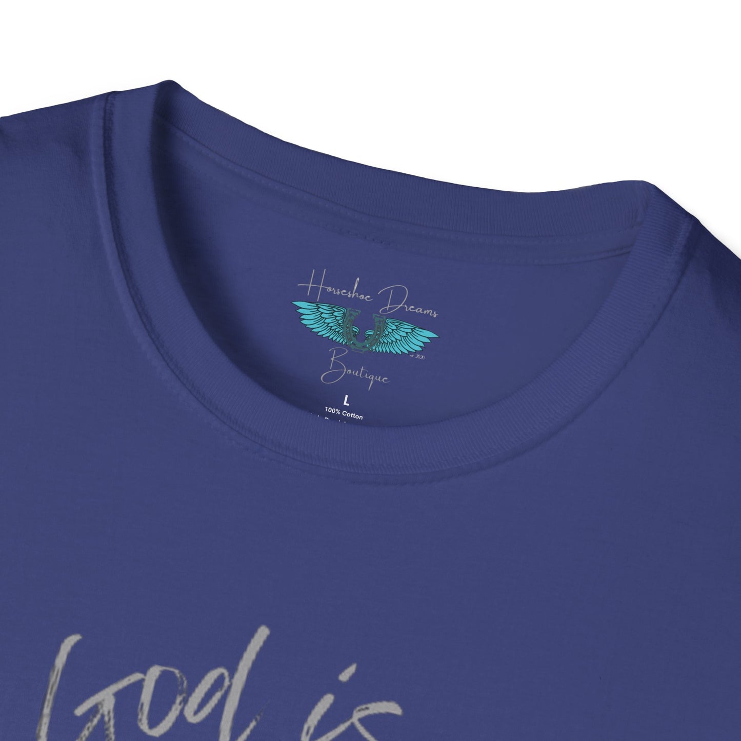 God Is In My Story Women's Unisex Softstyle Faith based Graphic T-Shirt