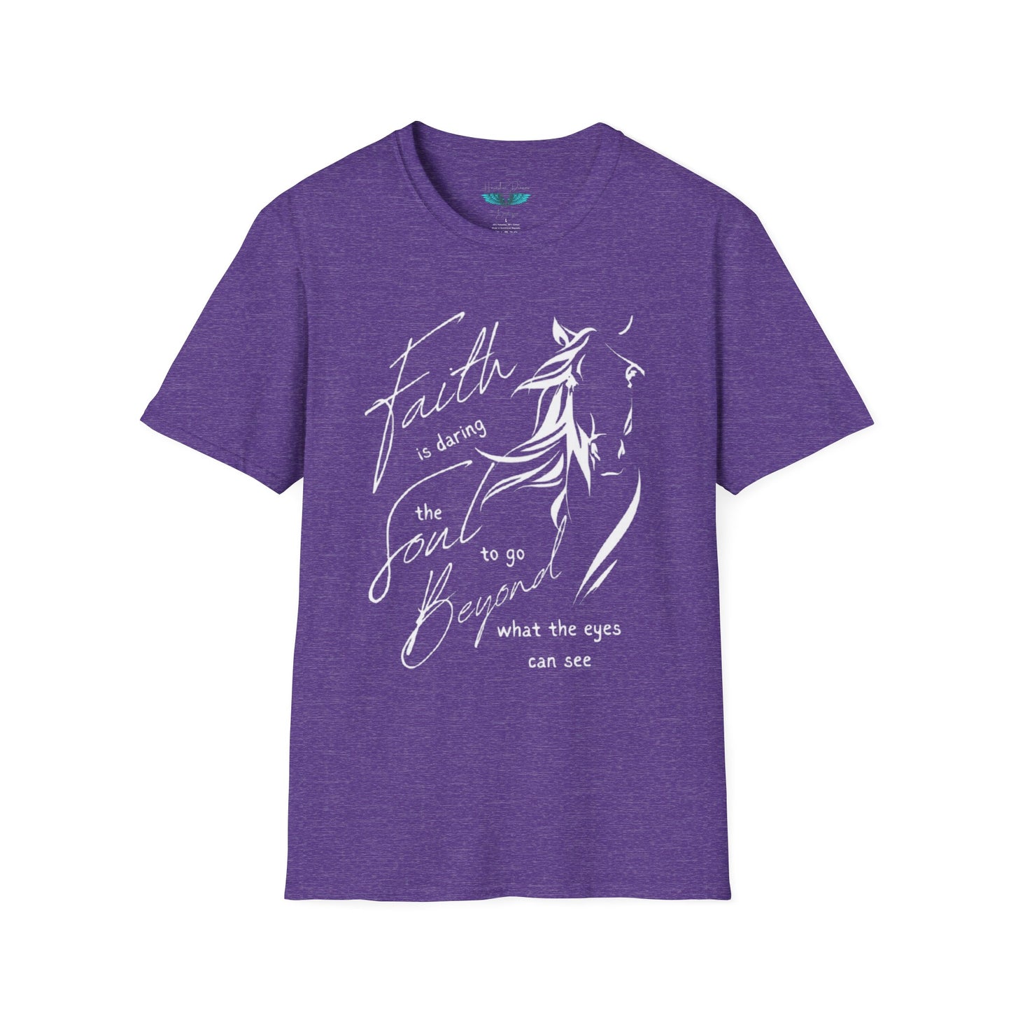 Faith and Horses in White Unisex Softstyle T-Shirt