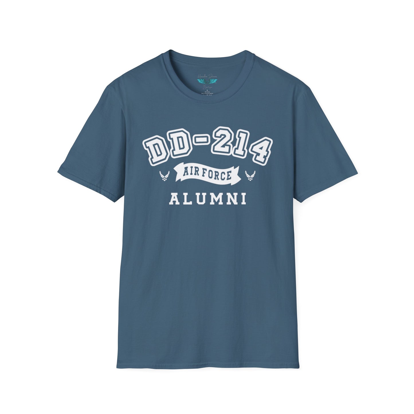 Airforce Alumni Women's Softstyle T-Shirt - Retired Graphic Tee White Text