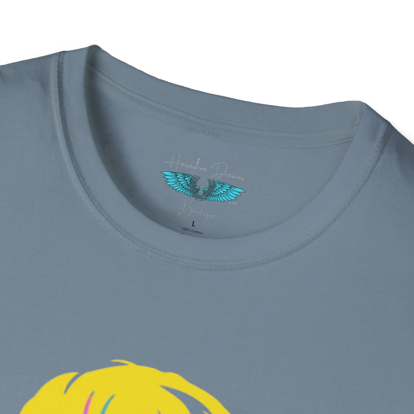 Retiree Hair Don't Care - Military Airforce - Soft Style Women's Graphic Tee