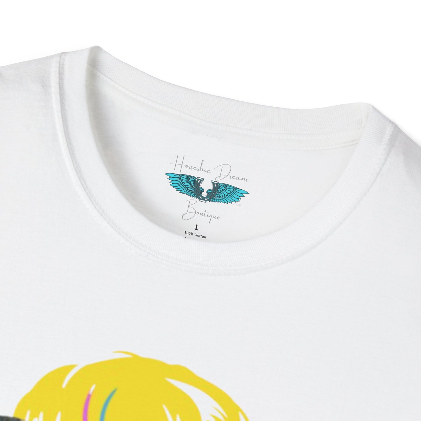 Retiree Hair Don't Care - Military Airforce - Women Soft Style Graphic Tee