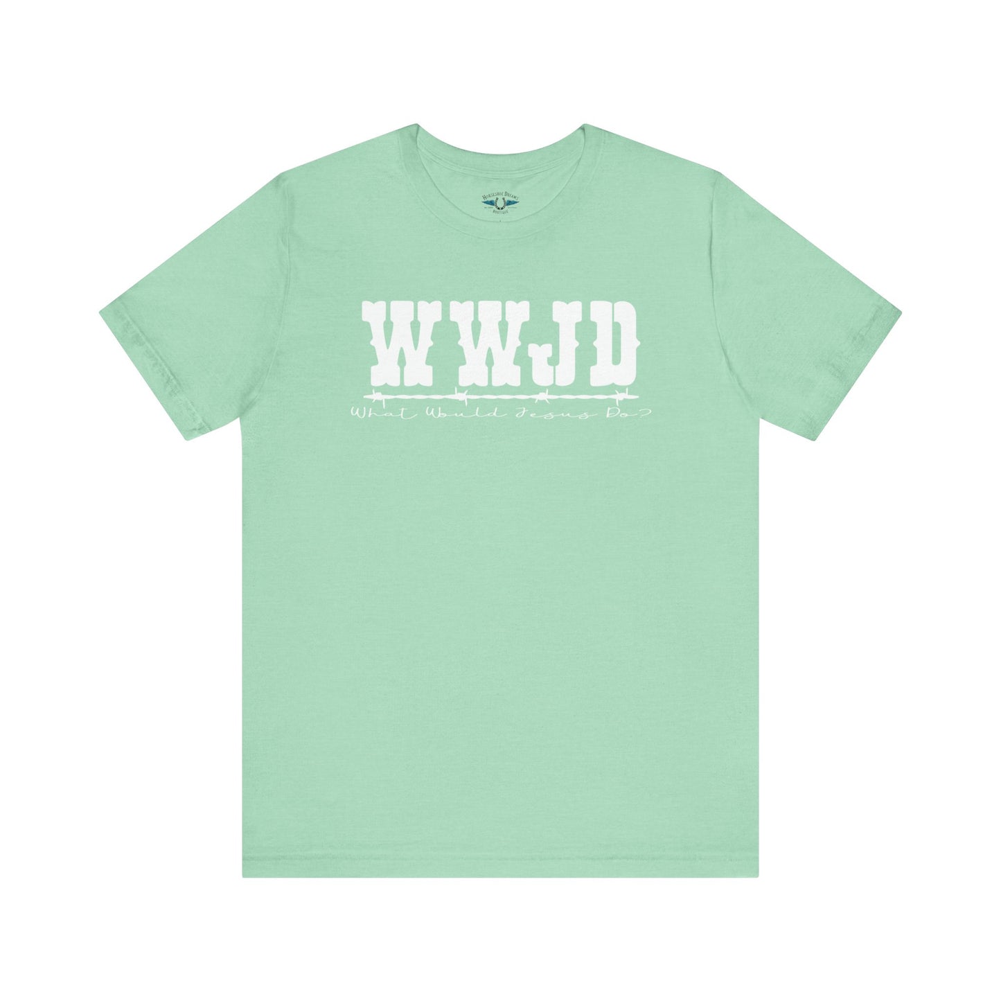 WWJD Inspirational Unisex Tee, Christian T-Shirt, Motivational Gift, Casual Wear, Faith-Based Apparel