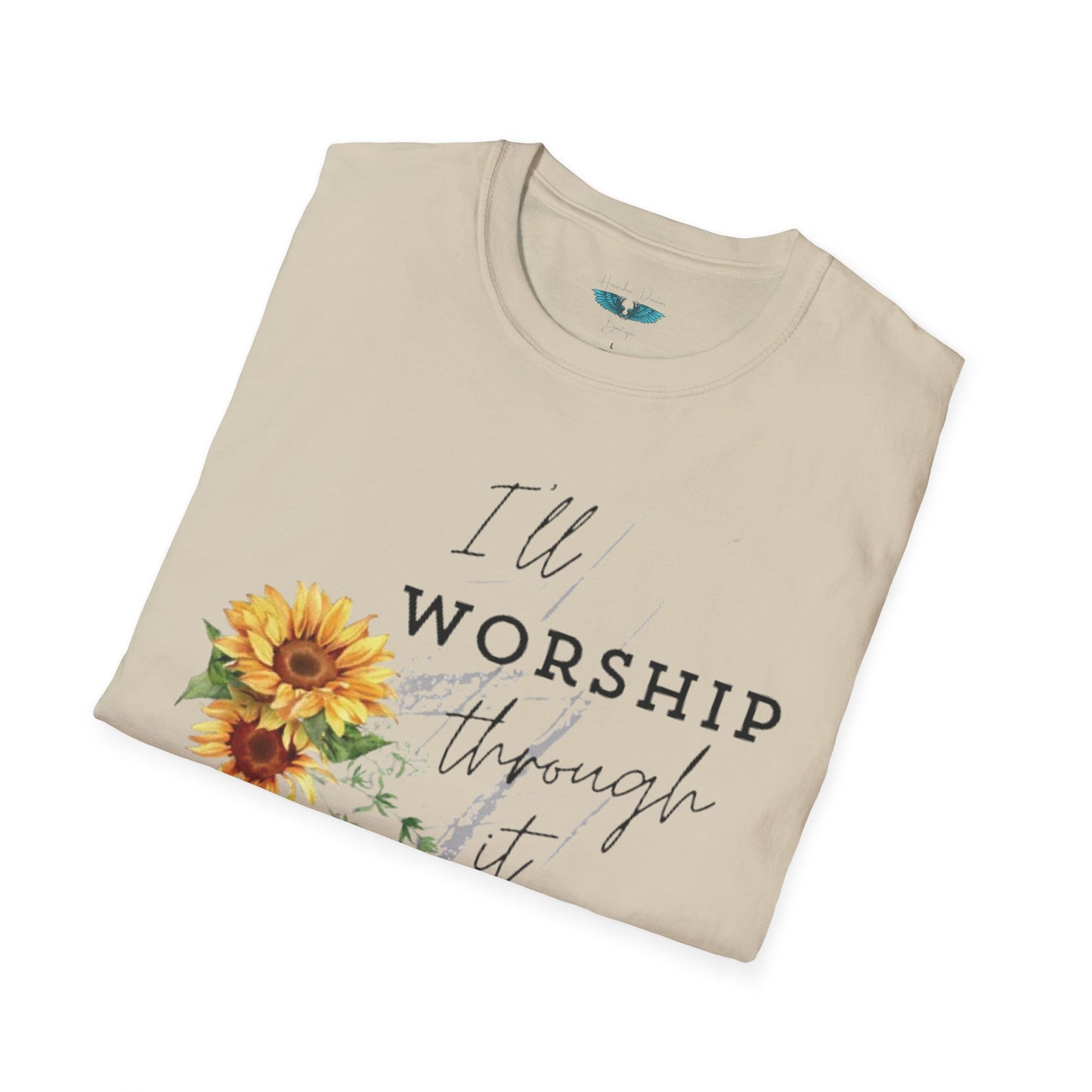 Worship Through It - soft style, unisex fit Women's Faith based graphic tee