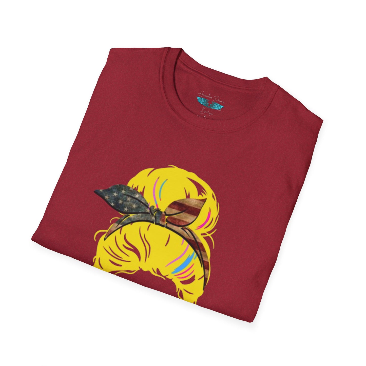 Retiree Hair Don't Care - Military Airforce - Soft Style Women's Graphic Tee