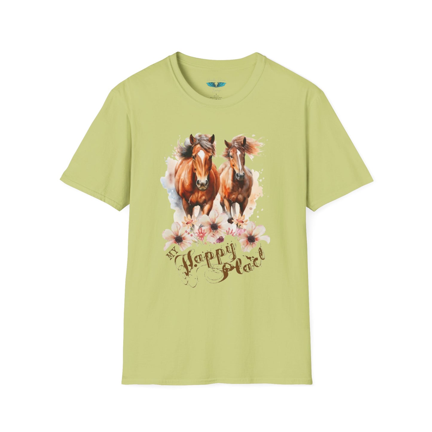 My Happy Place - Horses and Wildflowers Graphic Tee