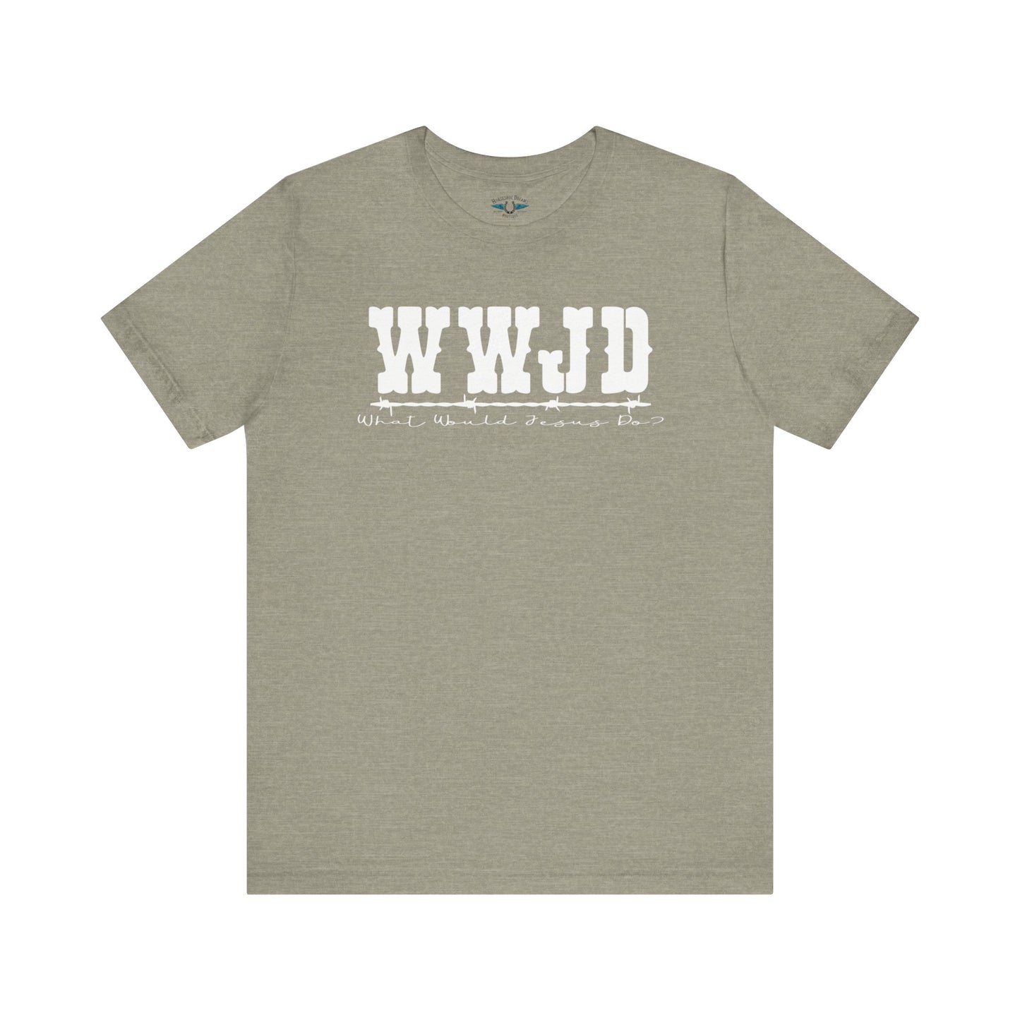 WWJD Inspirational Unisex Tee, Christian T-Shirt, Motivational Gift, Casual Wear, Faith-Based Apparel