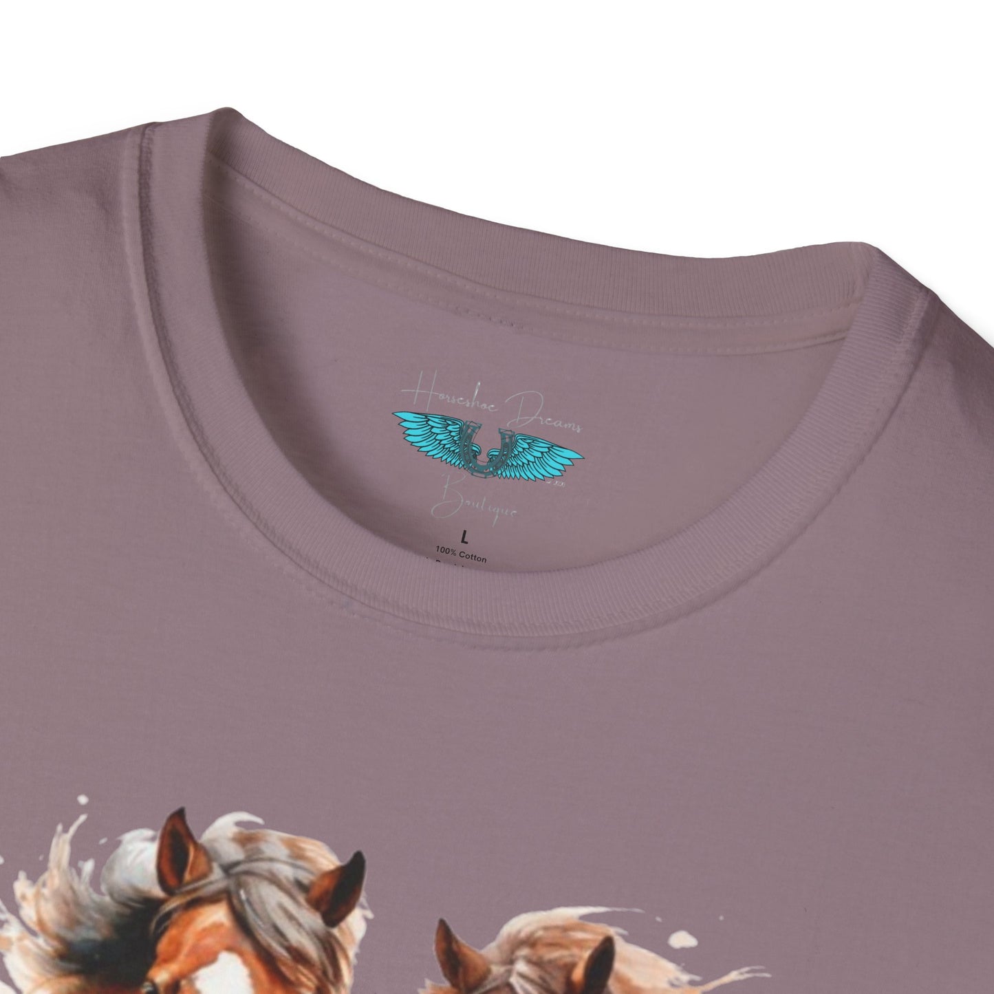 My Happy Place - Horses and Wildflowers Graphic Tee