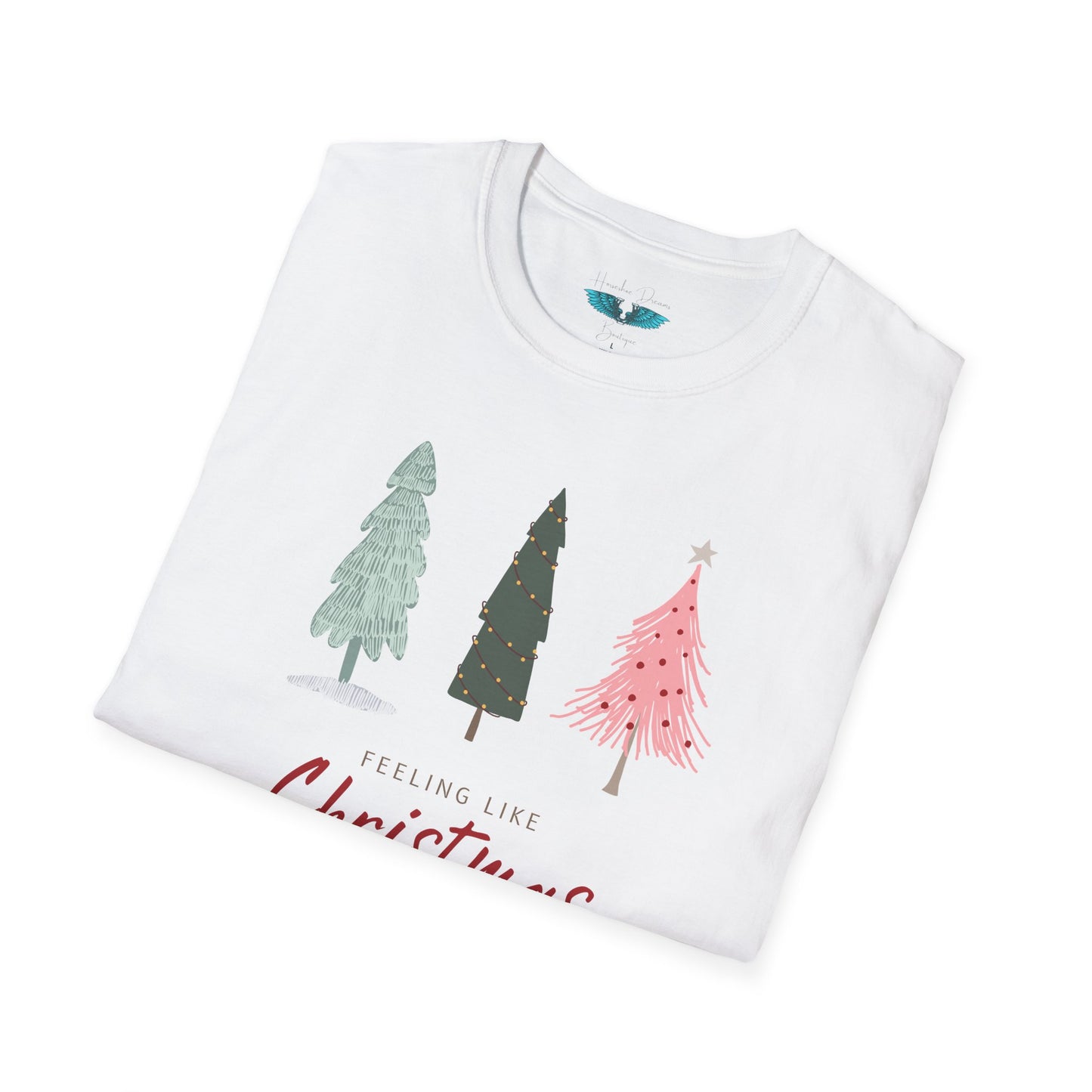 Feeling Like Christmas Unisex Softstyle Graphic Tee