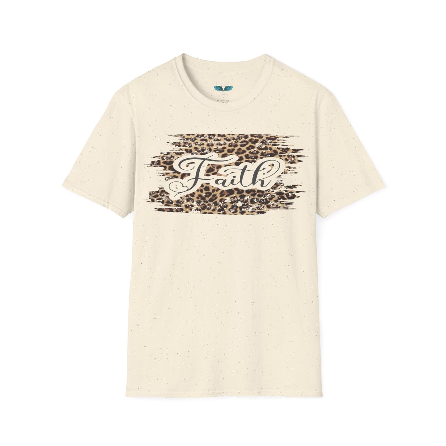 Faith Leopard Print Women's Faith Based Graphic Tees