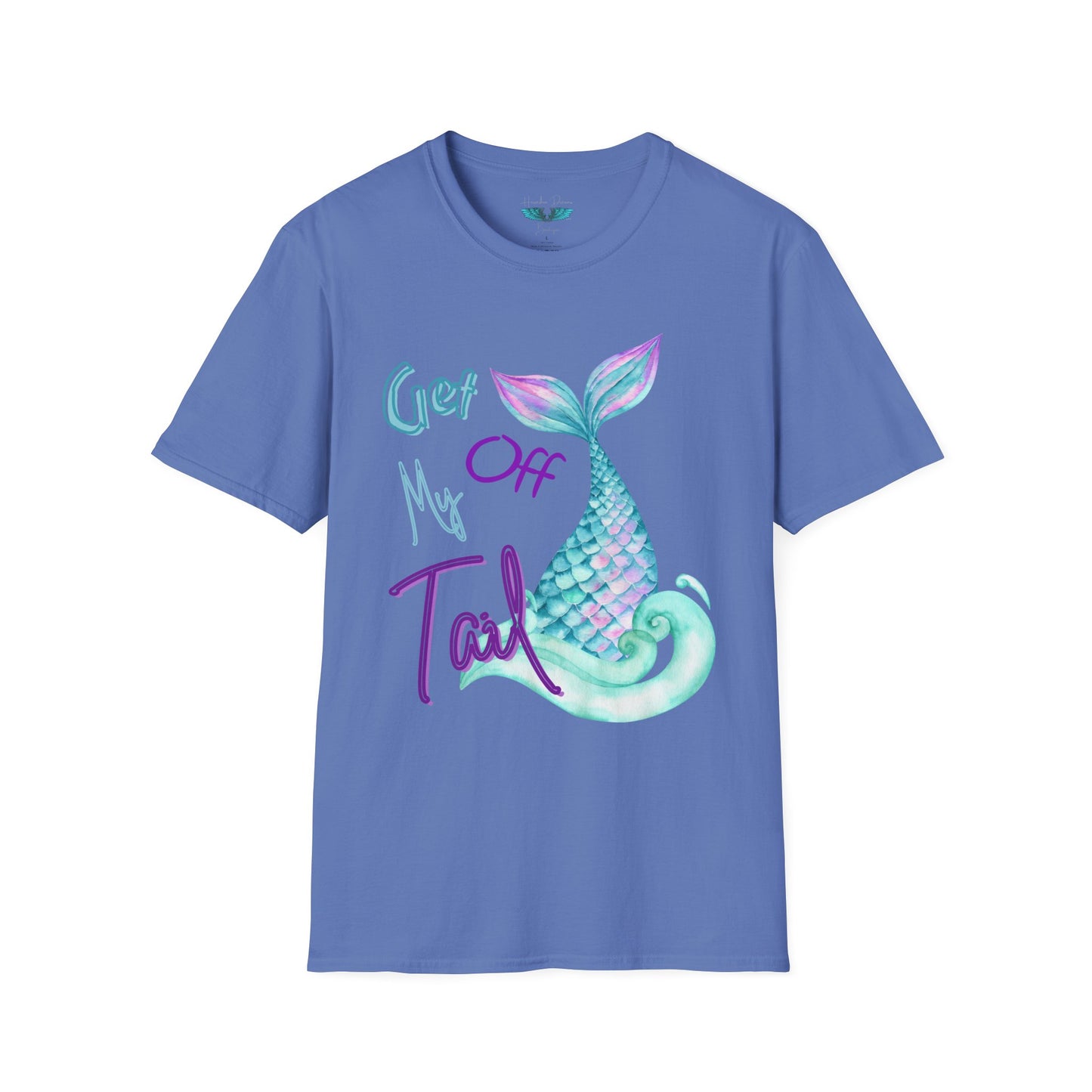 Get Off My Tail - Mermaid Tail Unisex Softstyle Graphic Tee