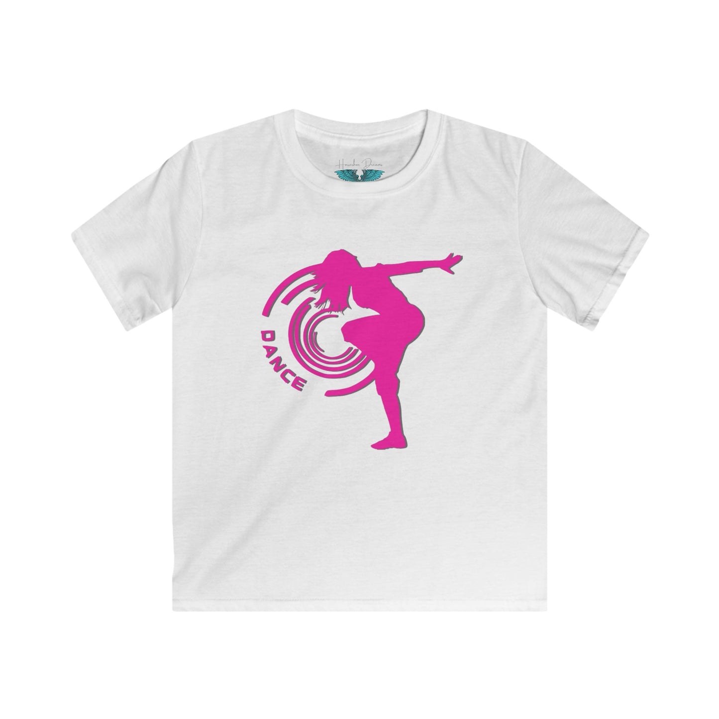Youth Dance Graphic Tee Lifted Pink Kids Softstyle Tee