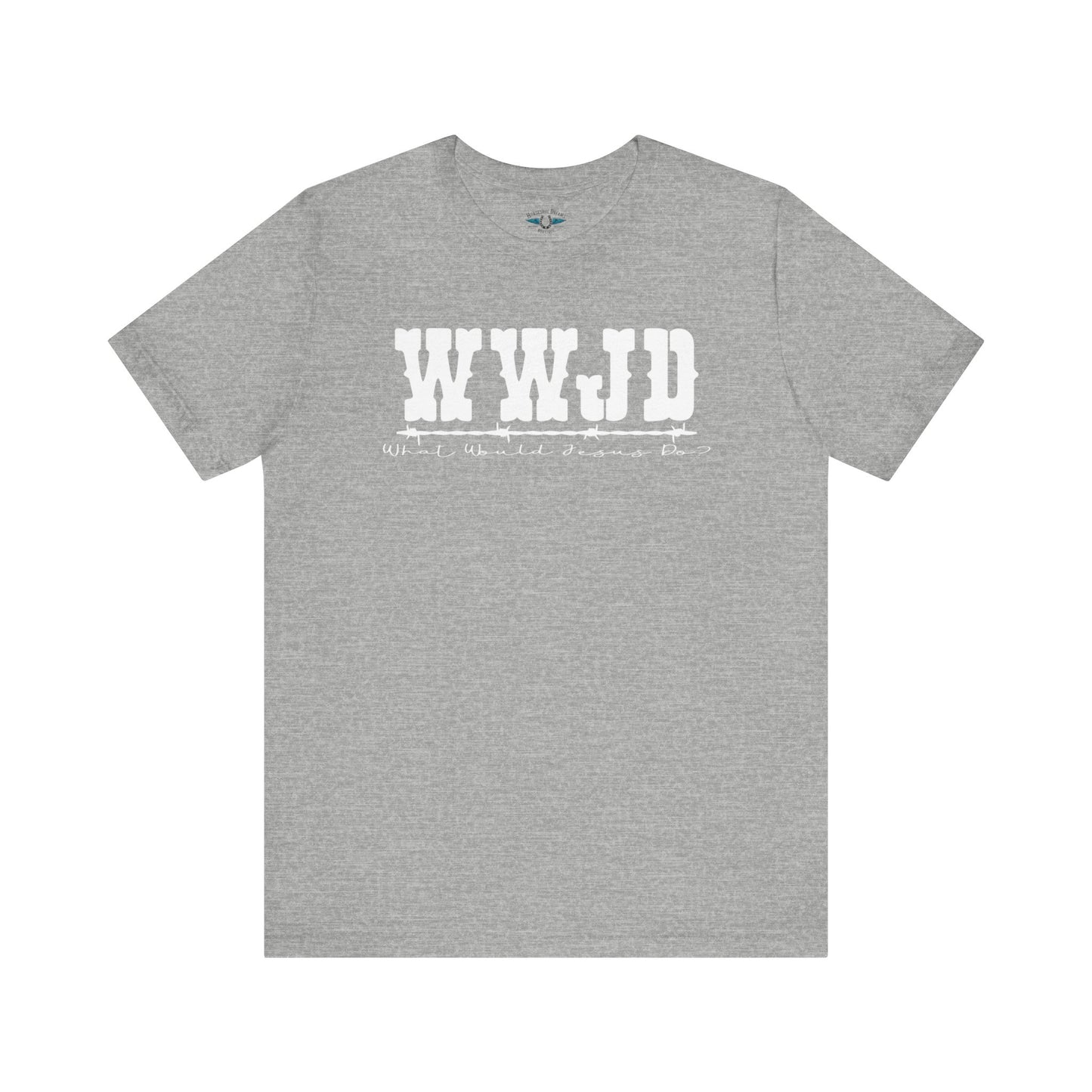 WWJD Inspirational Unisex Tee, Christian T-Shirt, Motivational Gift, Casual Wear, Faith-Based Apparel