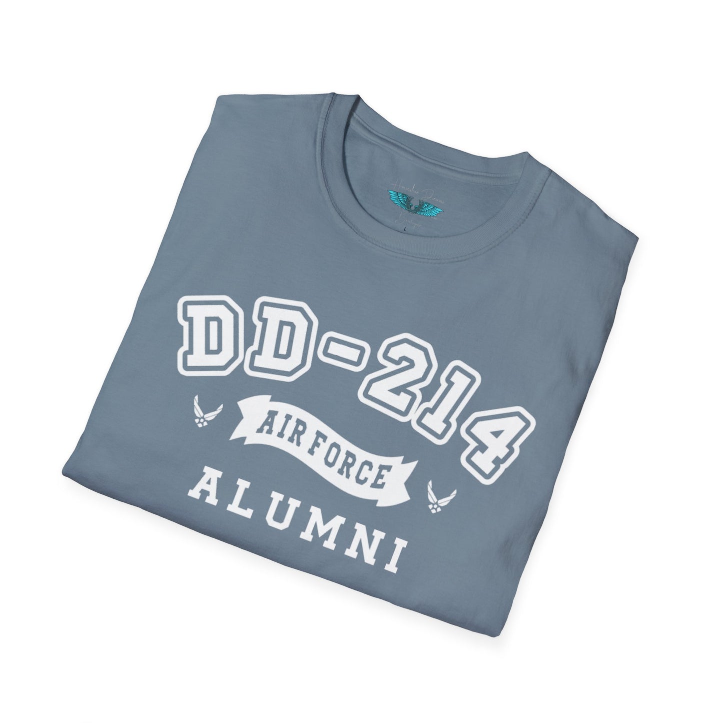 Airforce Alumni Women's Softstyle T-Shirt - Retired Graphic Tee White Text