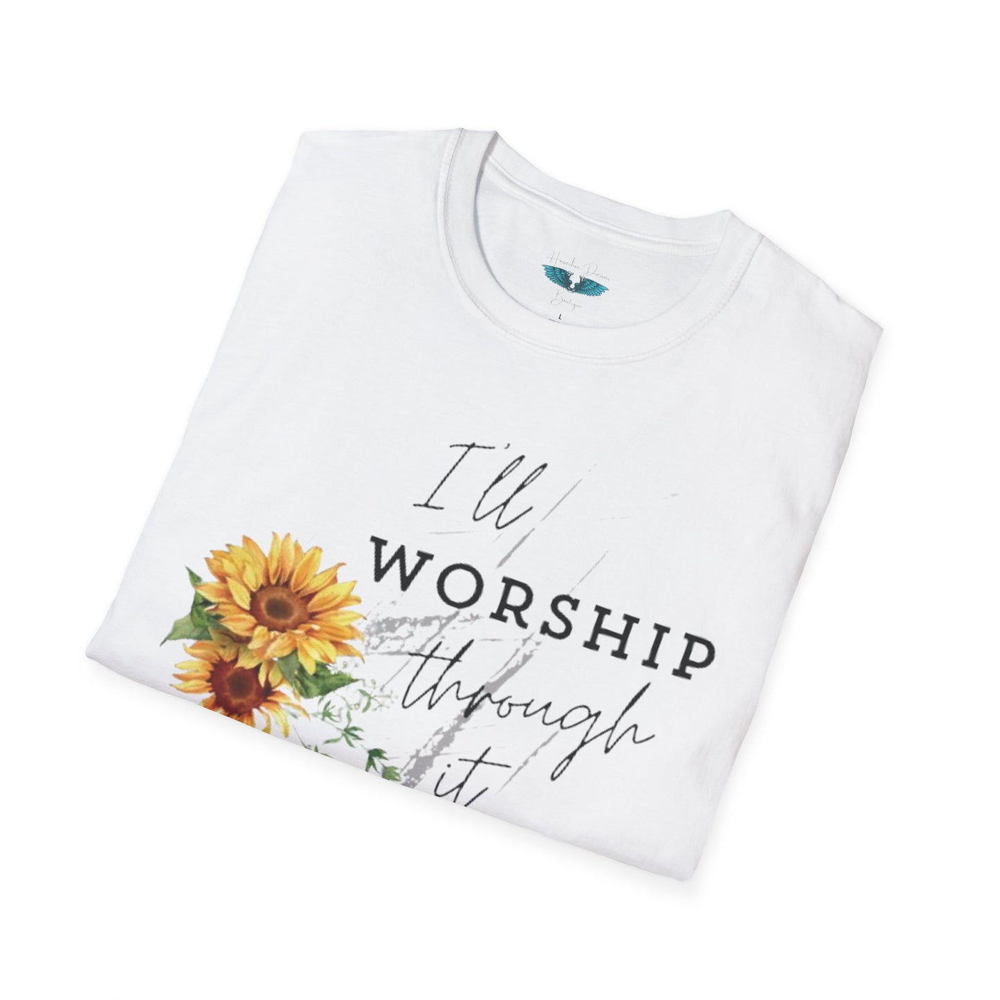 Worship Through It - soft style, unisex fit Women's Faith based graphic tee
