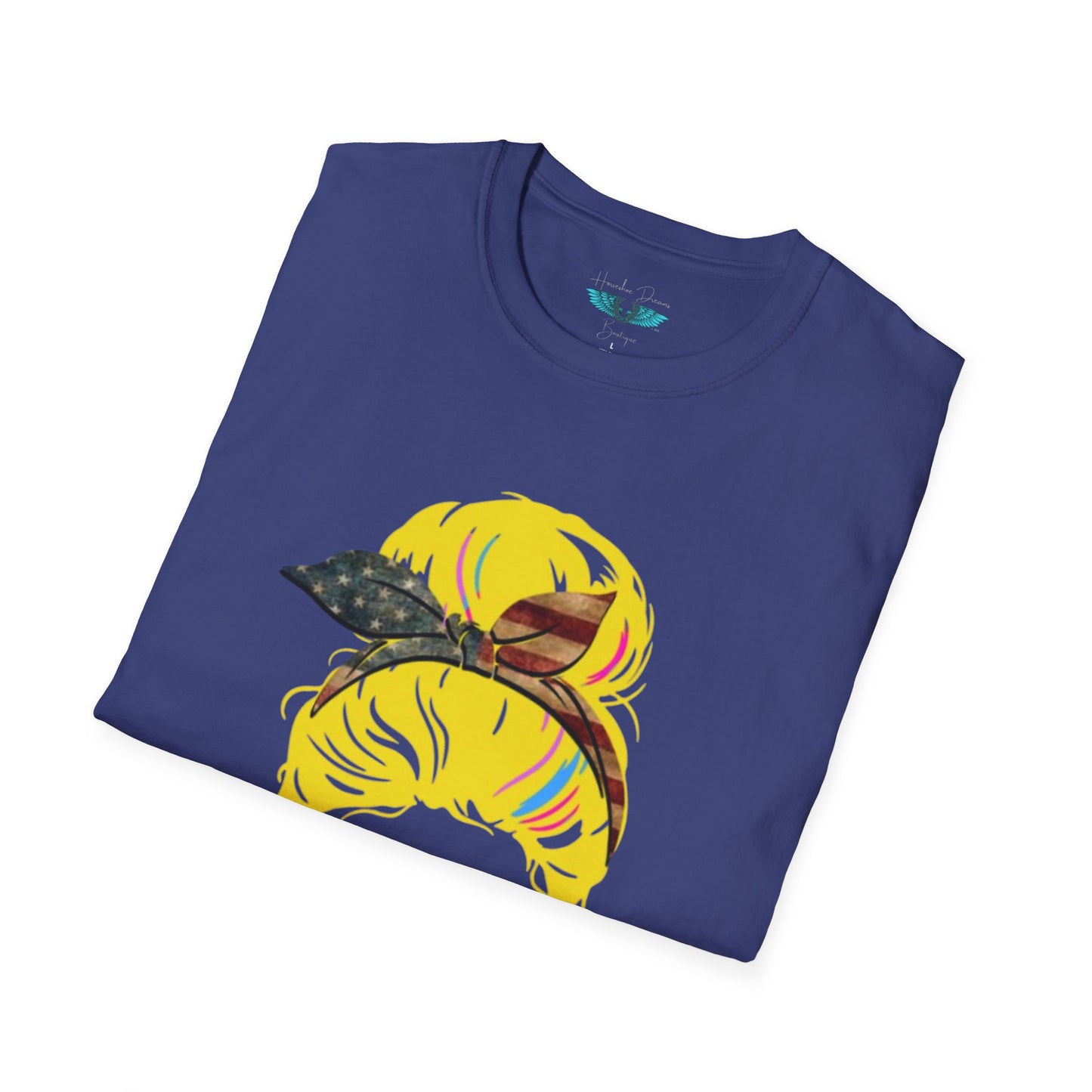 Retiree Hair Don't Care - Military Airforce - Soft Style Women's Graphic Tee