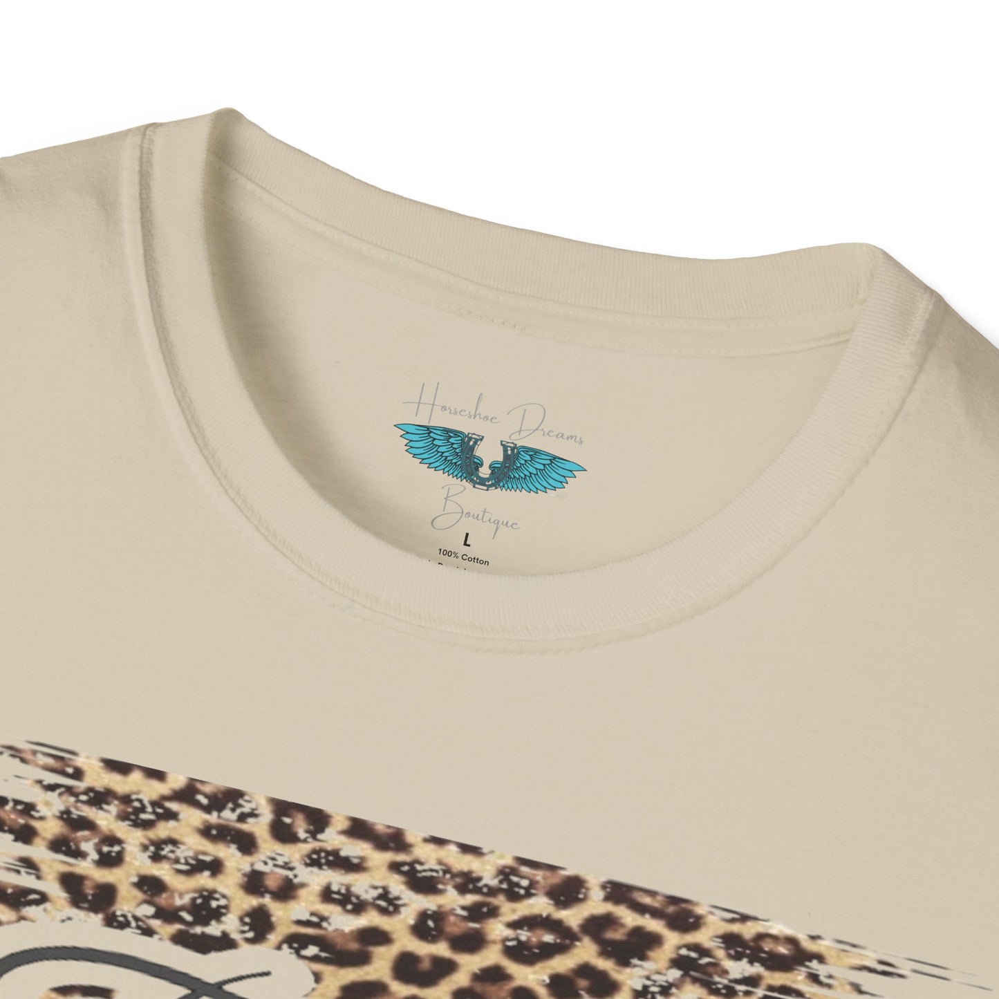 Faith Leopard Print Women's Faith Based Graphic Tees