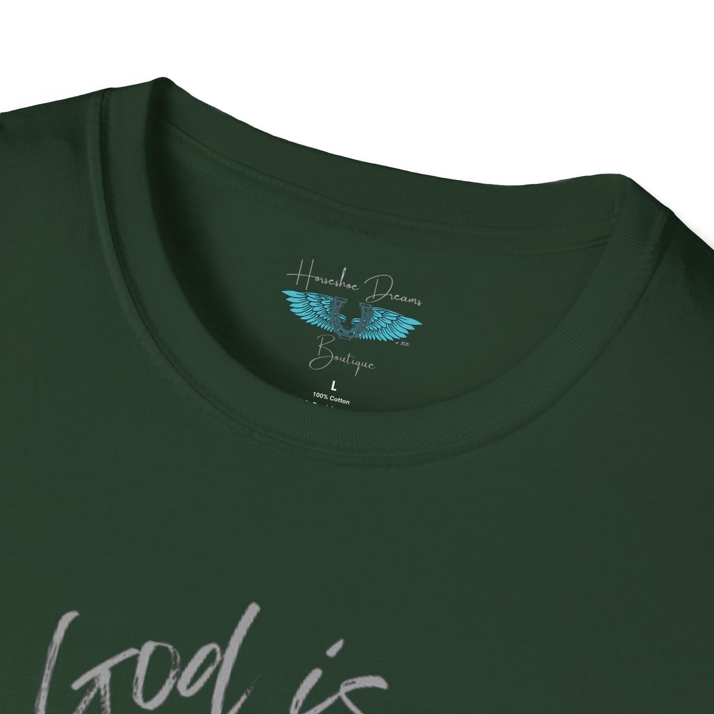 God Is In My Story Women's Unisex Softstyle Faith based Graphic T-Shirt