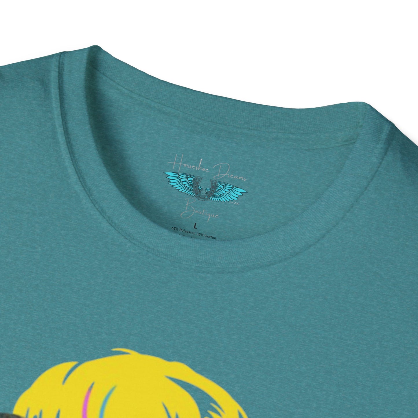 Retiree Hair Don't Care - Military Airforce - Women Soft Style Graphic Tee
