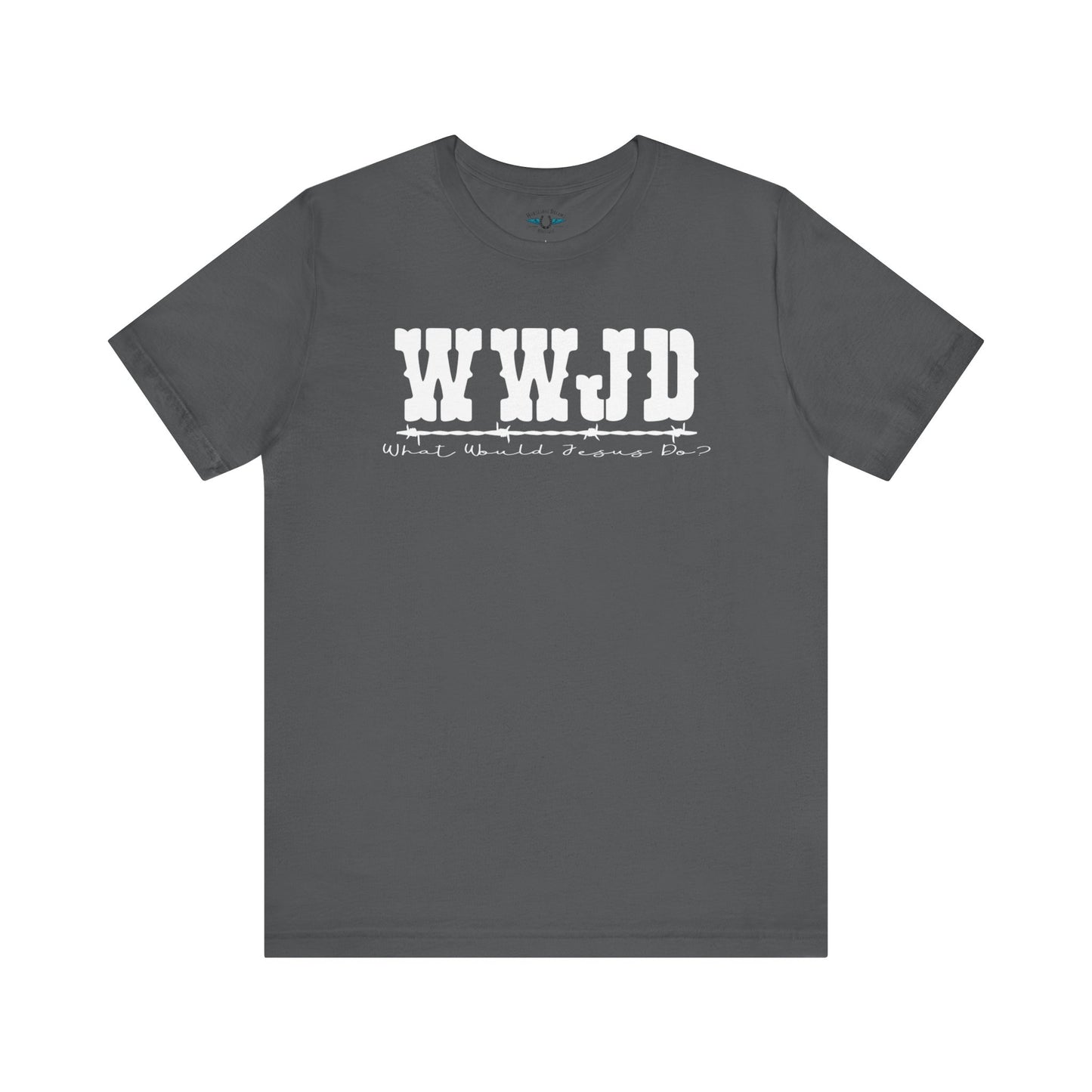 WWJD Inspirational Unisex Tee, Christian T-Shirt, Motivational Gift, Casual Wear, Faith-Based Apparel