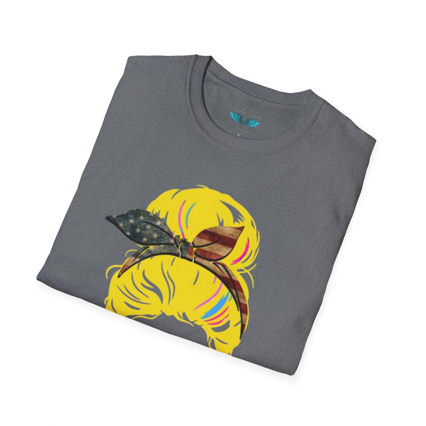 Retiree Hair Don't Care -  Military Airforce - Women Soft Style Graphic Tee