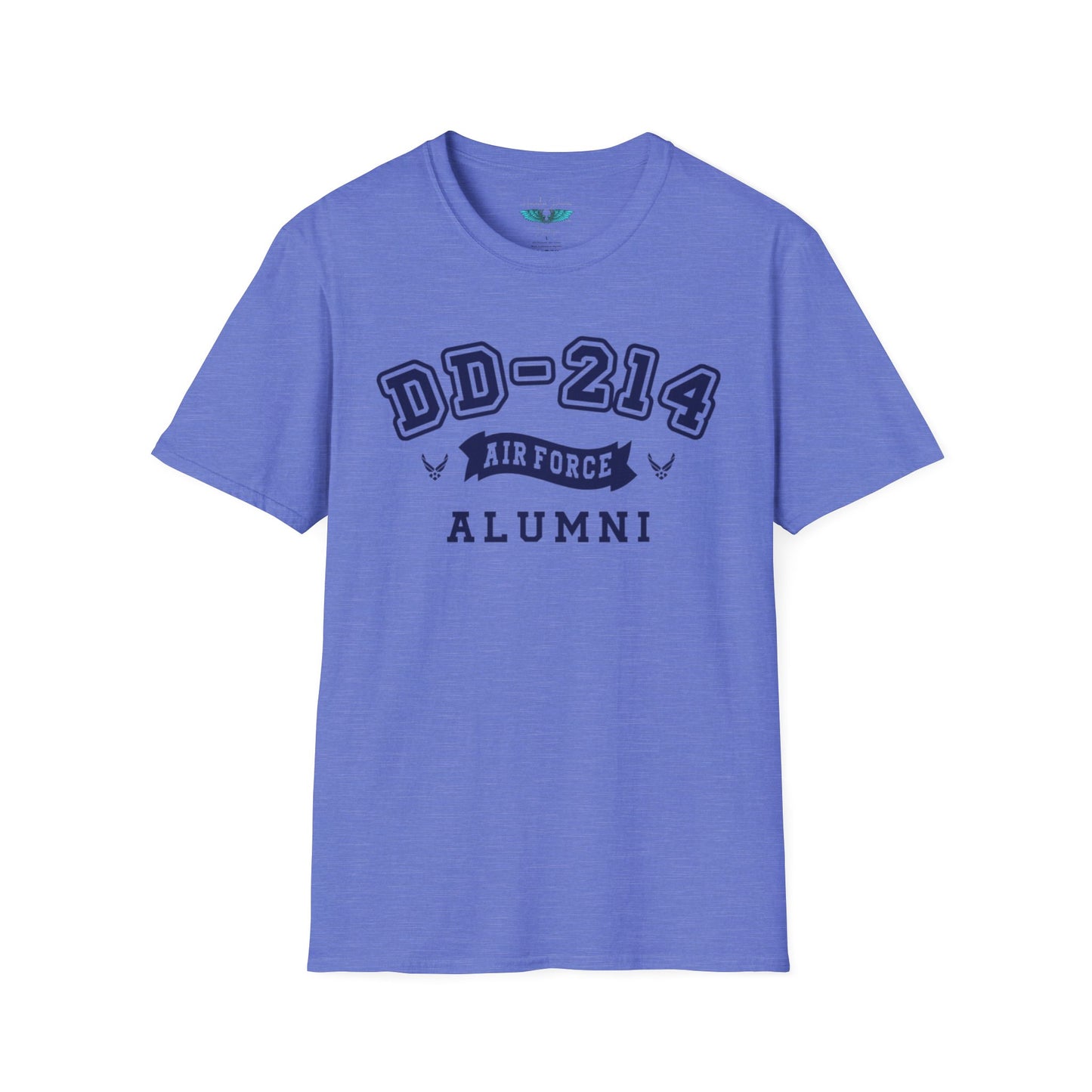 Air Force Alumni Women's Soft Style T-Shirt Letters in Navy