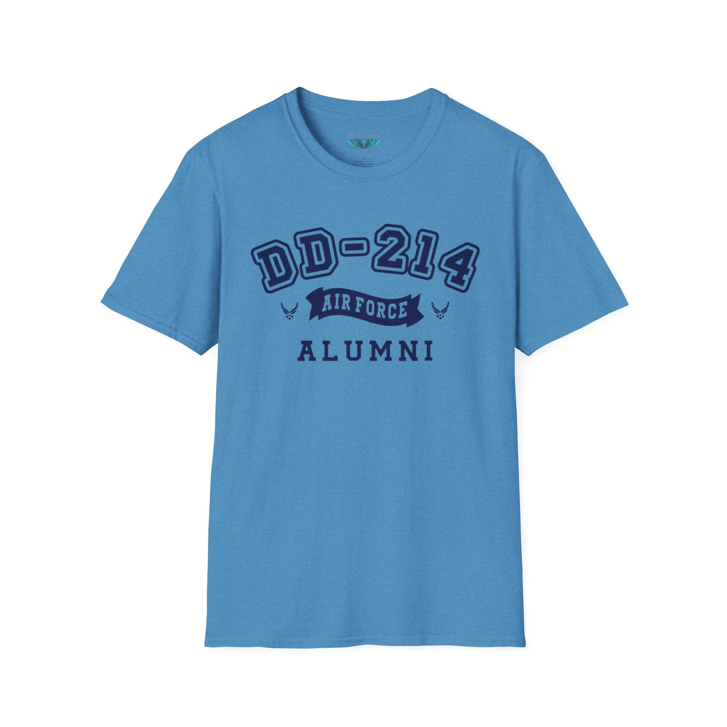 Air Force Alumni Women's Soft Style T-Shirt Letters in Navy