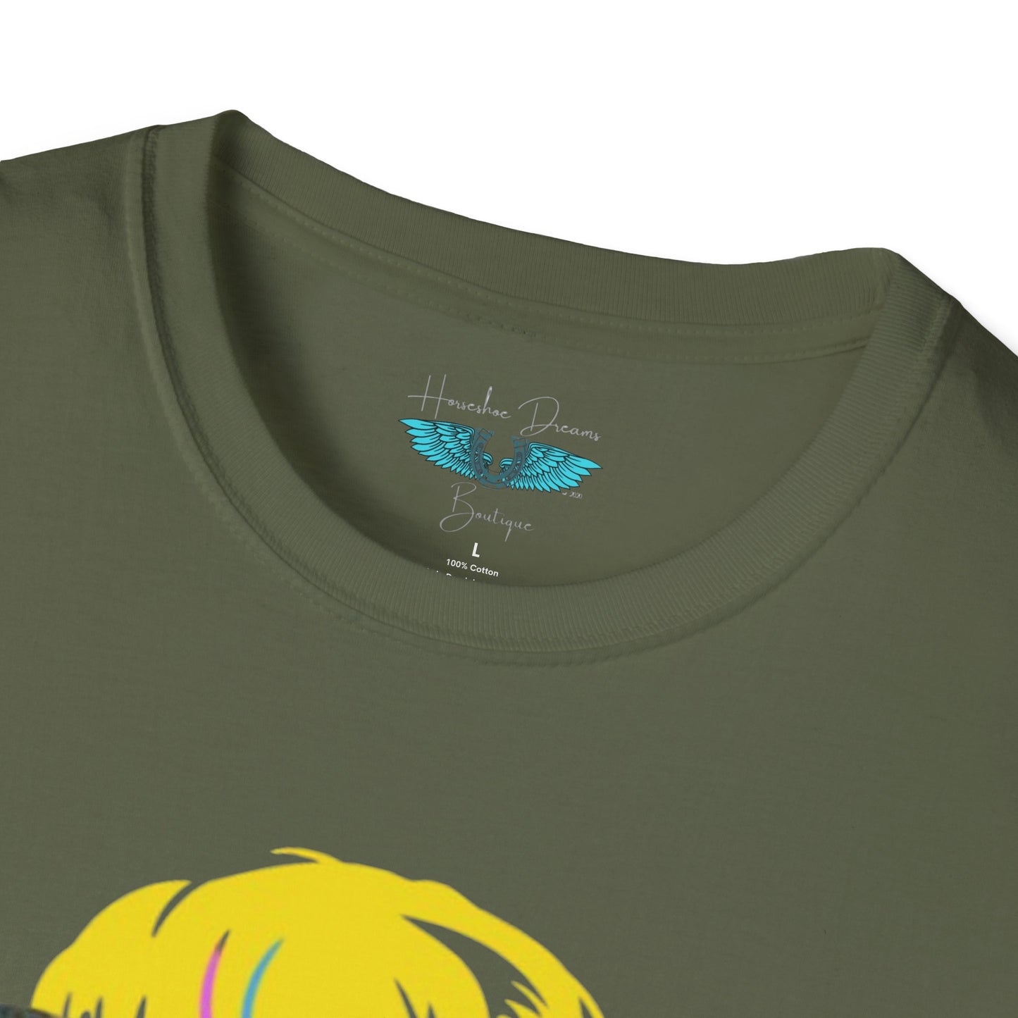 Retiree Hair Don't Care -  Military Airforce - Women Soft Style Graphic Tee