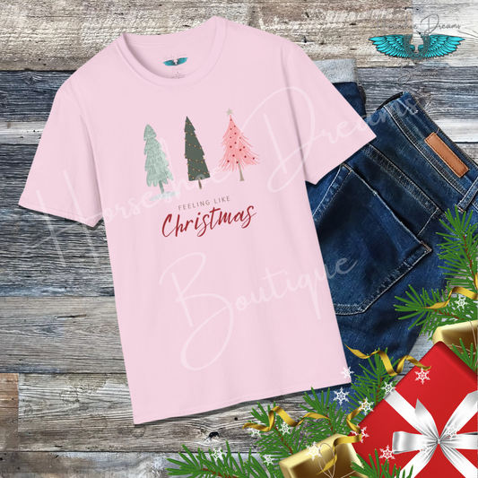 Feeling Like Christmas Unisex Softstyle Graphic Tee