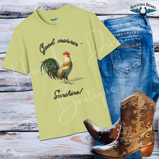 Good Mornin' Sunshine! Rooster Graphic Tee