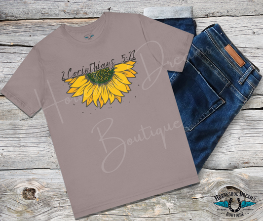 Faith & Sunshine Unisex Short Sleeve Tee - 2 Corinthians 5:17