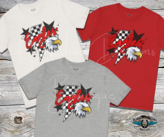 Eagles Graphic Tee – Unisex Jersey Shirt, Casual Wear, Team Spirit,Sports Fans, Everyday Comfort, Game Day