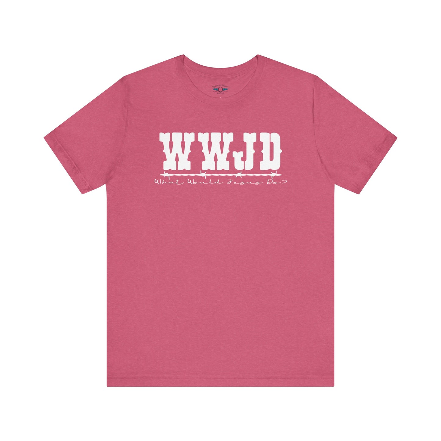 WWJD Inspirational Unisex Tee, Christian T-Shirt, Motivational Gift, Casual Wear, Faith-Based Apparel