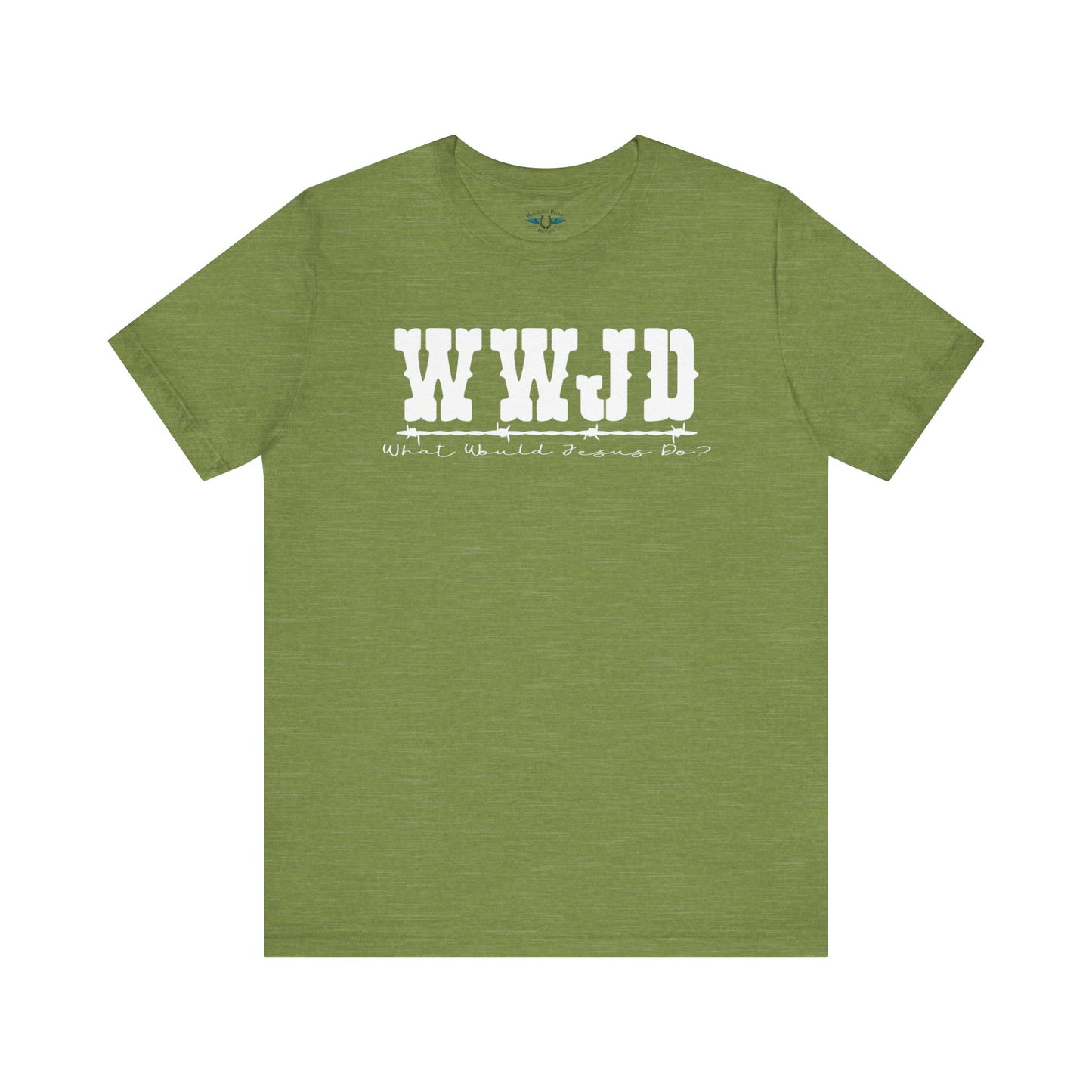 WWJD Inspirational Unisex Tee, Christian T-Shirt, Motivational Gift, Casual Wear, Faith-Based Apparel